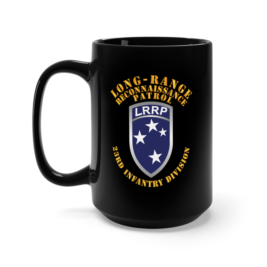 Black Mug 15oz - Army - SOF - 23rd ID - LRRP