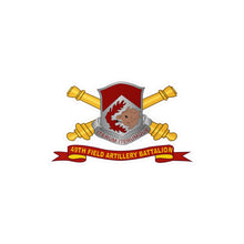 Load image into Gallery viewer, Kiss-Cut Vinyl Decals - Army - 49th Field Artillery Battalion w Br - Ribbon
