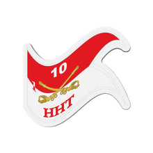 Load image into Gallery viewer, Die-Cut Magnets - Army - HHT -  1st Squadron - 10th Cavalry Guidon - Waving X 300
