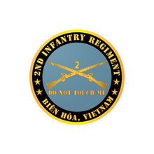 Load image into Gallery viewer, Kiss-Cut Vinyl Decals - Army - 2nd  Infantry Regiment Branch - Do Not Touch Me - Bien Hoa, Vietnam X 300
