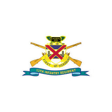 Load image into Gallery viewer, Kiss-Cut Vinyl Decals - Army - 13th Infantry Regiment - DUI w Br - Ribbon X 300
