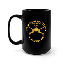 Load image into Gallery viewer, Black Mug 15oz - 370th Armored Infantry Battalion w Br w Txt X 300
