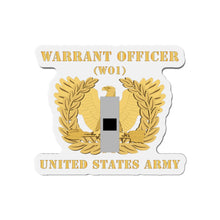 Load image into Gallery viewer, Die-Cut Magnets -SSI -  Army - Warrant Officer - W01 - Flat - Eagle and Bar X 300
