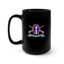 Load image into Gallery viewer, Black Mug 15oz - Army - 442nd Infantry Regimental Combat Team w Br - SSI - Ribb

