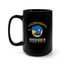 Load image into Gallery viewer, Black Mug 15oz - 751st Tank Battalion - Always to Excel - w PP - WWII  EU SVC
