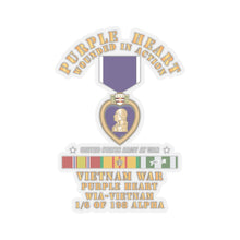 Load image into Gallery viewer, Kiss-Cut Stickers - Purple Heart - WIA w VN SVC
