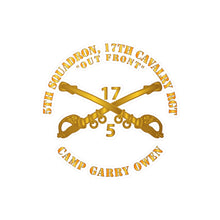 Load image into Gallery viewer, Kiss-Cut Vinyl Decals -    Army - 5th Sqn 17th Cavalry Regiment - Camp Garry Owen - Korea
