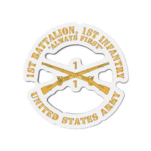 Load image into Gallery viewer, Die-Cut Magnets -SSI - Army - 1st Battalion, 1st Infantry Regiment Branch - Always First - US Army X 300
