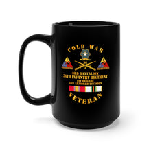 Load image into Gallery viewer, Black Mug 15oz - Cold War Vet w  3rd Bn - 36th Infantry - 3rd AD w COLD SVCD
