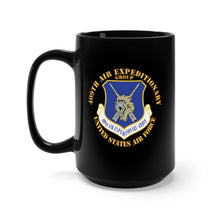 Load image into Gallery viewer, Black Mug 15oz - 409th Air Expeditionary Group w Txt X 300
