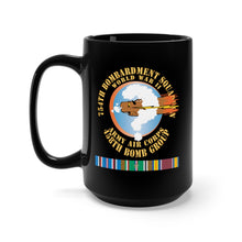 Load image into Gallery viewer, Black Mug 15oz - 754th Bombardment Squadron - 458th Bomb Group - WWII w EUR SVC X 300
