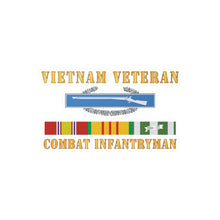 Load image into Gallery viewer, Kiss-Cut Vinyl Decals - Vietnam Veteran - Cbt Infantryman w CIB VN SVC X 300
