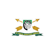 Load image into Gallery viewer, Kiss-Cut Vinyl Decals - Army -1st Special Operations Command (SOCOM) Flash w Br - Ribbon X 300
