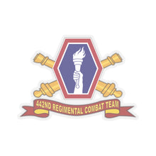 Load image into Gallery viewer, Kiss-Cut Stickers - Army - 442nd Infantry Regimental Combat Team w Artillery Br - SSI - Ribbon
