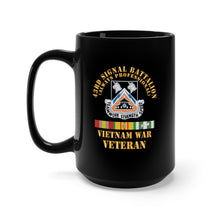 Load image into Gallery viewer, Black Mug 15oz - Army - 43rd Signal Battalion - Vietnam War Veteran - DUI w VN SVC X 300
