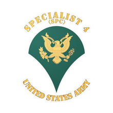 Load image into Gallery viewer, Kiss-Cut Vinyl Decals - Army - Enlisted - SPC - Specialist 4  - Std - X 300
