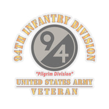 Load image into Gallery viewer, Kiss-Cut Stickers - Army - SSI - 94th Infantry Division - Pilgrim Division - US Army Veteran X 300
