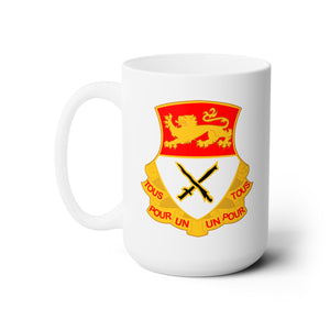 White Ceramic Mug 15oz - Army  - 15th Cavalry Regiment wo Txt