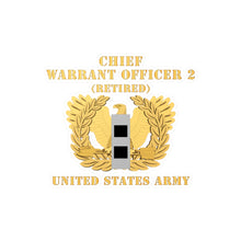 Load image into Gallery viewer, Kiss-Cut Vinyl Decals - Army - Chief Warrant Officer - CW02 - Retired - Flat - Eagle and Bar X 300
