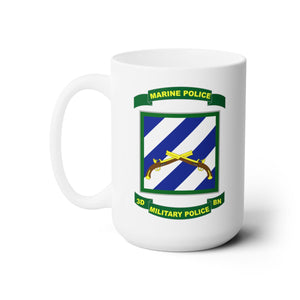 White Mug 15oz -  Army - 3rd Military Police Battalion (Provisional)