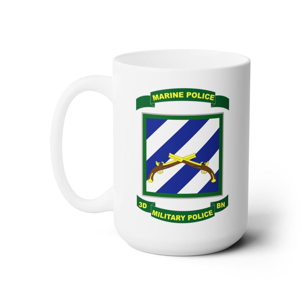 White Mug 15oz -  Army - 3rd Military Police Battalion (Provisional)