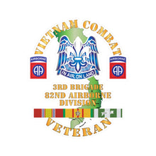 Load image into Gallery viewer, Kiss-Cut Vinyl Decals - Army - Vietnam Combat Vet - 3rd Bde 82nd Airborne Div DUI w VN SVC  wo CIB X 300

