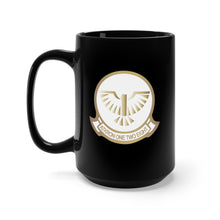 Load image into Gallery viewer, Black Mug 15oz - Attack Squadron 128 - Golden Intruders - White X 300
