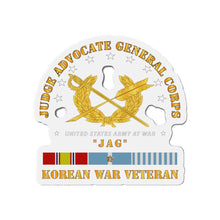 Load image into Gallery viewer, Die-Cut Magnets - JAG Branch w KOREAN SVC
