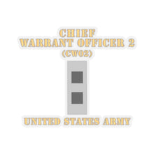 Load image into Gallery viewer, Kiss-Cut Stickers - Army - Chief Warrant Officer 2 - CW02 - Flat - X 300
