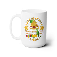 Load image into Gallery viewer, White Ceramic Mug 15oz - Army - Vietnam Combat Vet - Transportation Corps  w VN SVC X 300
