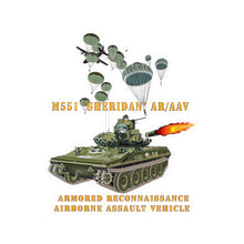 Load image into Gallery viewer, Kiss-Cut Vinyl Decals - Army - M551 Sheridan - Firing - ARV-AAV w Paratroopers
