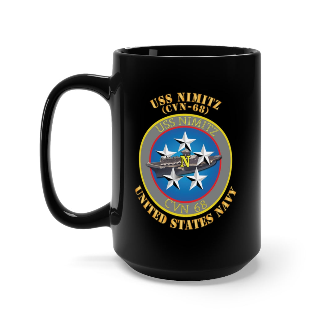 Black Mug 15oz - Navy - USS Nimitz (CVN-68) X 300