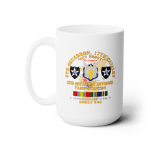 Load image into Gallery viewer, White Mug 15oz -Army - 5th Squadron, 17th Cavalry - Camp Stanton - 2nd ID w Map w KOREA SVC
