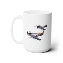 Load image into Gallery viewer, White Ceramic Mug 15oz - Navy - Douglas A-6 Skyraider Pair
