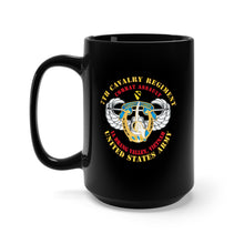 Load image into Gallery viewer, Black Mug 15oz - Army - Air Assault - 7th Cav - IA Drang X300
