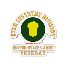 Load image into Gallery viewer, Die-Cut Magnets - Army - SSI - 87th Infantry Division - Golden Acorn - US Army Veteran X 300

