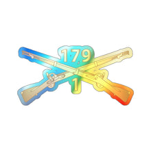 Load image into Gallery viewer, Holographic Die-cut Stickers - 1st Battalion, 179th Infantry Regiment - Inf Branch wo Txt X 300
