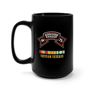 Black Mug 15oz - SOF - N Company Scroll - Vietnam Veteran w VN SVC X 300