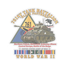Load image into Gallery viewer, Kiss-Cut Stickers - Army - 761st Tank Battalion - Black Panthers - w Tank w SSI WWII  EU SVC
