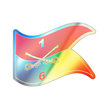 Load image into Gallery viewer, Holographic Die-cut Stickers - 6th Squadron, 1st Cavalry Regiment - Guidon - Waving X 300
