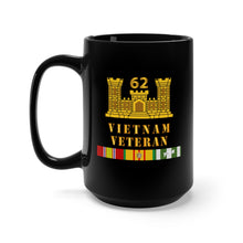 Load image into Gallery viewer, Black Mug 15oz - 62nd Engineer Battalion - ENG Branch - Vietnam Vet w VN SVC
