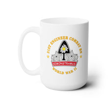 Load image into Gallery viewer, White Mug 15oz - Army - 31st Engineer Combat Bn - World War II
