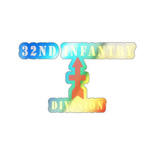 Load image into Gallery viewer, Holographic Die-cut Stickers - 32nd Infantry Division X 300
