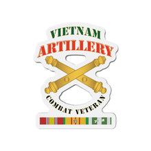 Load image into Gallery viewer, Die-Cut Magnets - Army - Artillery - Vietnam - Combat Vet
