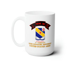 Load image into Gallery viewer, White Ceramic Mug 15oz - Army - C Co 52nd Infantry - Patrol Dog - Ready Rifles
