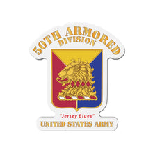 Load image into Gallery viewer, Die-Cut Magnets - Army - DUI - 50th Armored Division - Jersey Blues - US Army X 300
