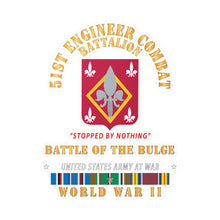 Load image into Gallery viewer, Kiss-Cut Vinyl Decals - 51st Engineer Combat Battalion - Stopped by Nothing - Bulge -  EUR SVC X 300

