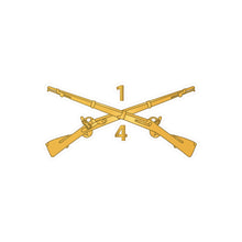 Load image into Gallery viewer, Kiss-Cut Vinyl Decals - Army - 4th Battalion, 1st Infantry Regiment Branch - wo Txt X 300
