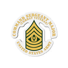Load image into Gallery viewer, Die-Cut Magnets -SSI - Army - Command Sergeant Major - CSM - Combat Veteran - Flat X 300
