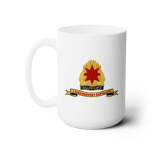 Load image into Gallery viewer, White Mug 15oz - Army - 172nd Support Battalion - DUI w White Outline - Br - Ribbon
